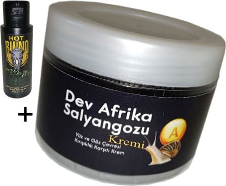 Giant Yàşlanma Karşıtı Salyangozkremi 100ML Dev Afrikasalyangozu + Hotrhino Orgazmkrem 60 ml
