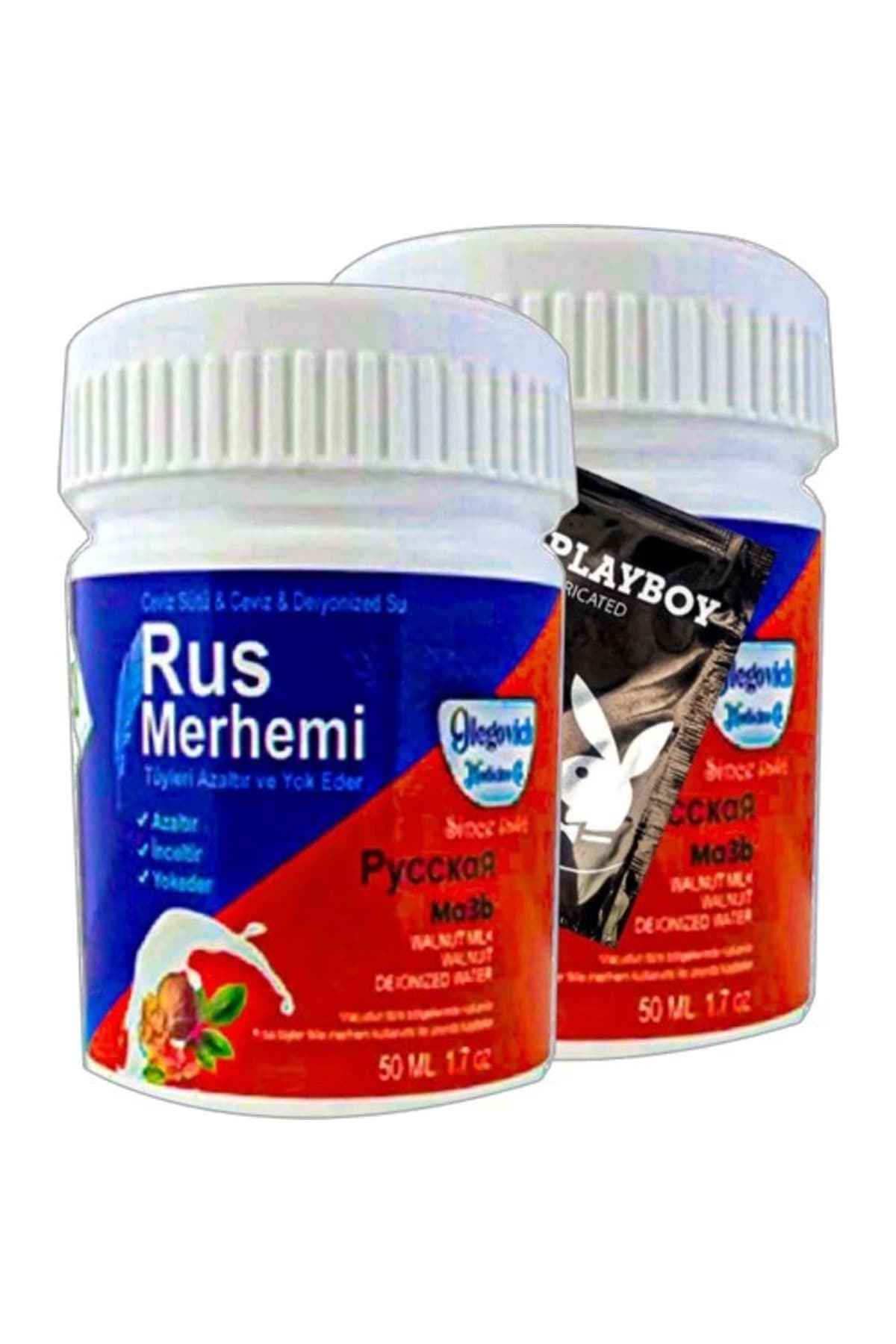 Rus Merhemi Glegnid Blue Rus Merhemi 22-2:0311 2 Tane 50 Ml Tüy Kremi+ Yanında Jel