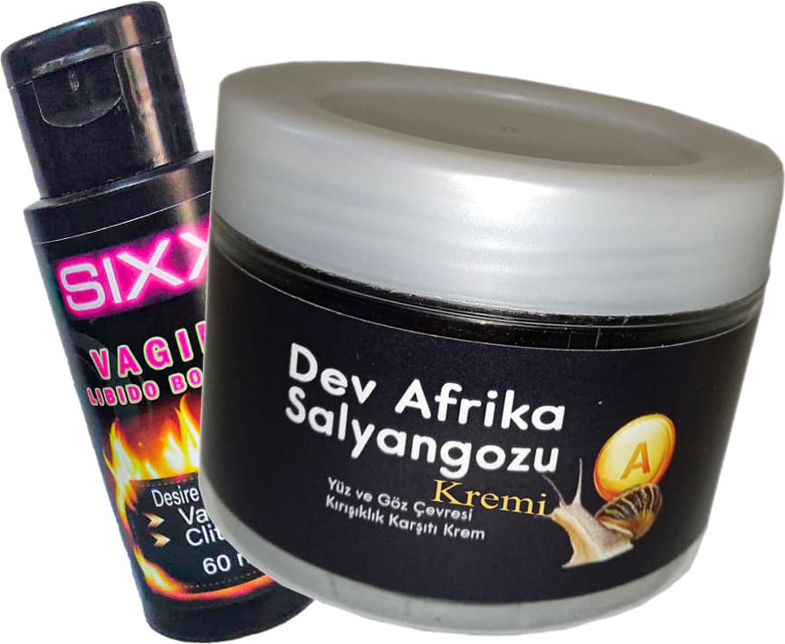 Bonie Giant Afrika Ksıxx:30 Anti-Aging Krem 100ML Dev Afrika Salyangozu Ile + Sıxx Bayan 0rgazzm Kremi