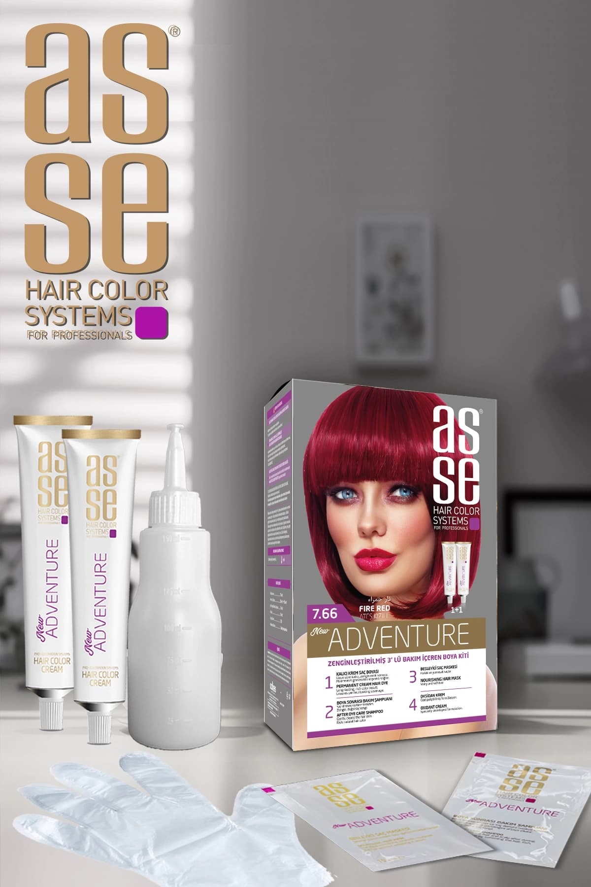 Set Saç Boyasi 7.66
