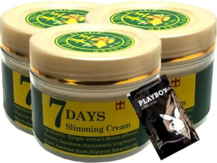 7 Days 3X100 ml Ginger Miracle Slimming Cream +1 Ad Jel ile