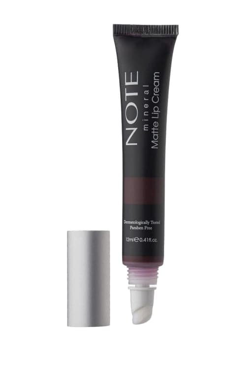 Mineral Matte Lip Cream 08 Queen of Night Yarı Mat Bitişli Likit Ruj - Mor