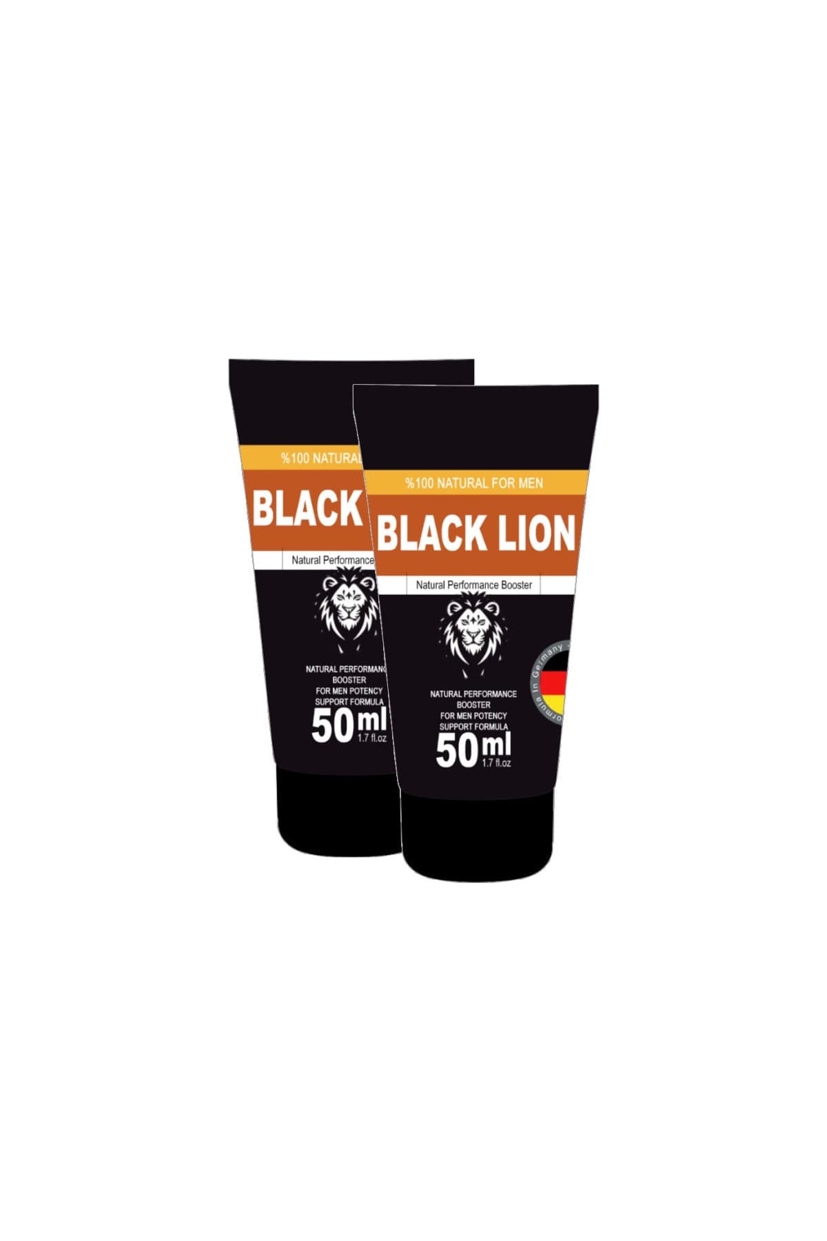 Black Lion 2 Adet 50 ml Men Booster Krem Erkeklere Özel Anlar İçin Hareketlendirici Krem