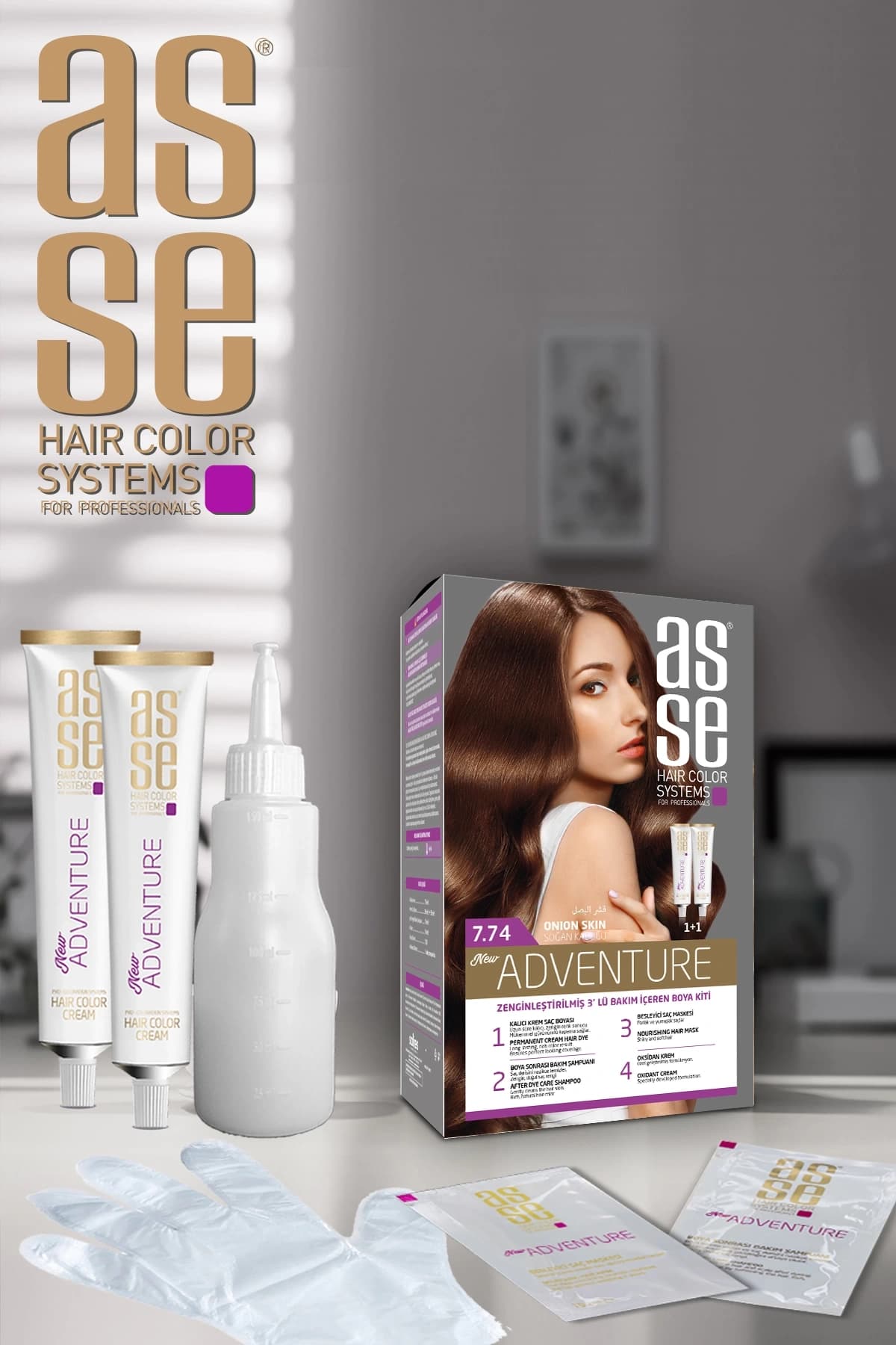 Set Saç Boyasi 7.74