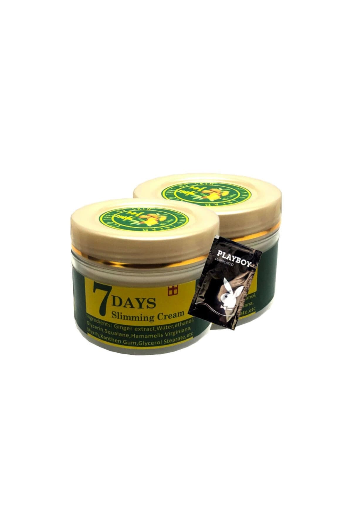 7 Days 2x100 ml Ginger Miracle Slimming Cream Sıkılaştırıcı+1 ad Jel ile