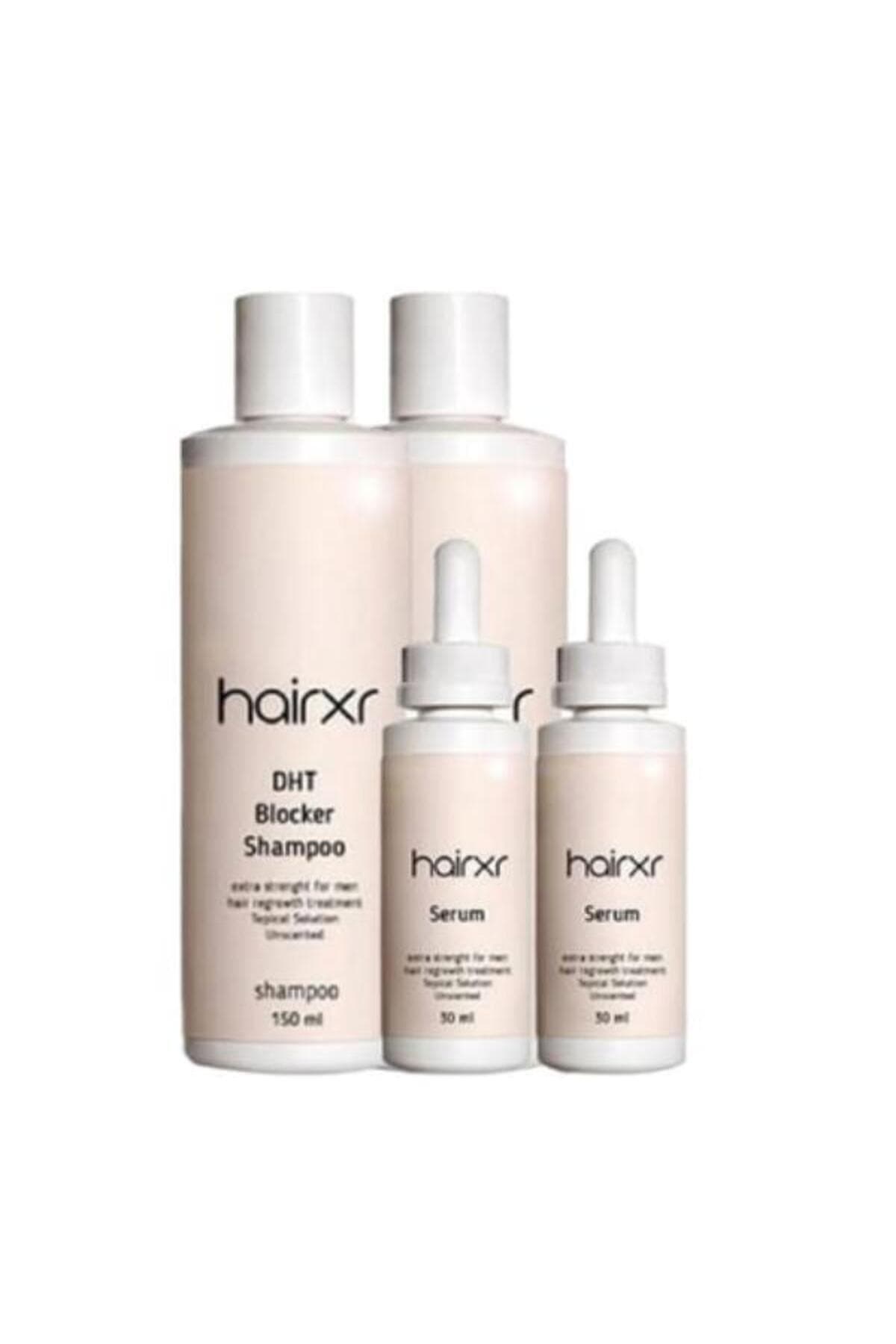 Hairx Saç Uzatıcı Besleyici Şampuanı 150 ml Saç Güçlendirici Serumu 30 ml X 2şer Adet
