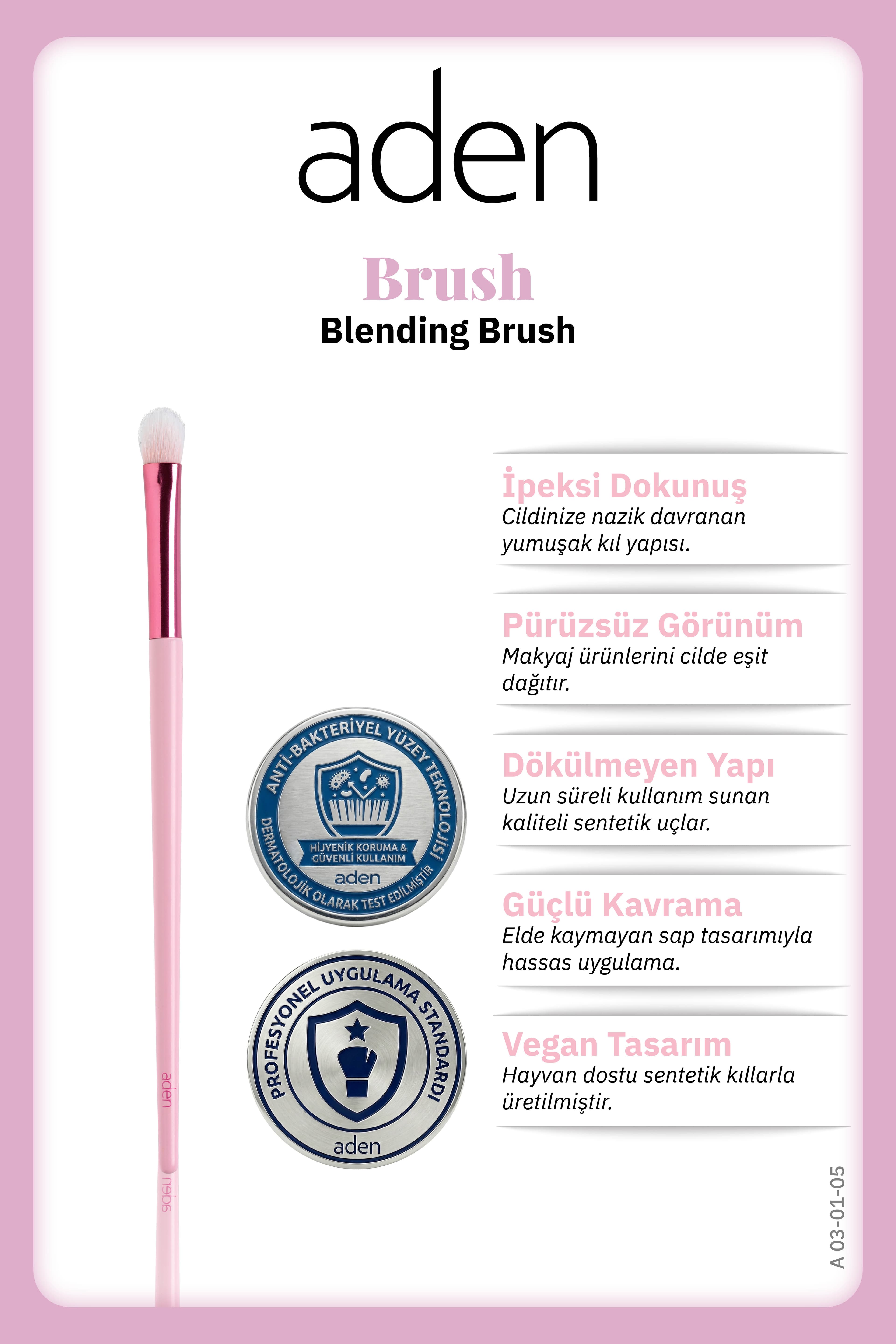 Aden Makyaj Fırçası - Blending Brush / Karıştırma Fırçası