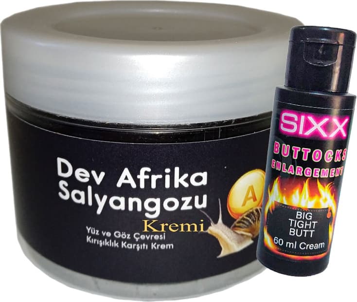 Giant 100ML Krem Dev Afrikasalyangozu Anti-Aging + Sıxx Kalçaşekillendirme Kremi 60 ml