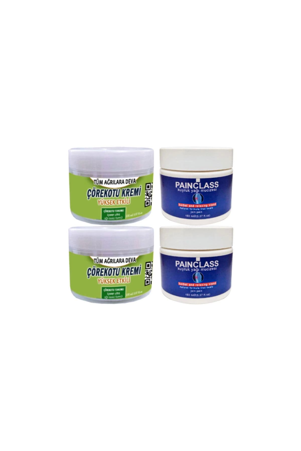 Çörek Otu Kremi 2x150 ml +Painclass Kuyruk Yağı Kremi 2x150 ml