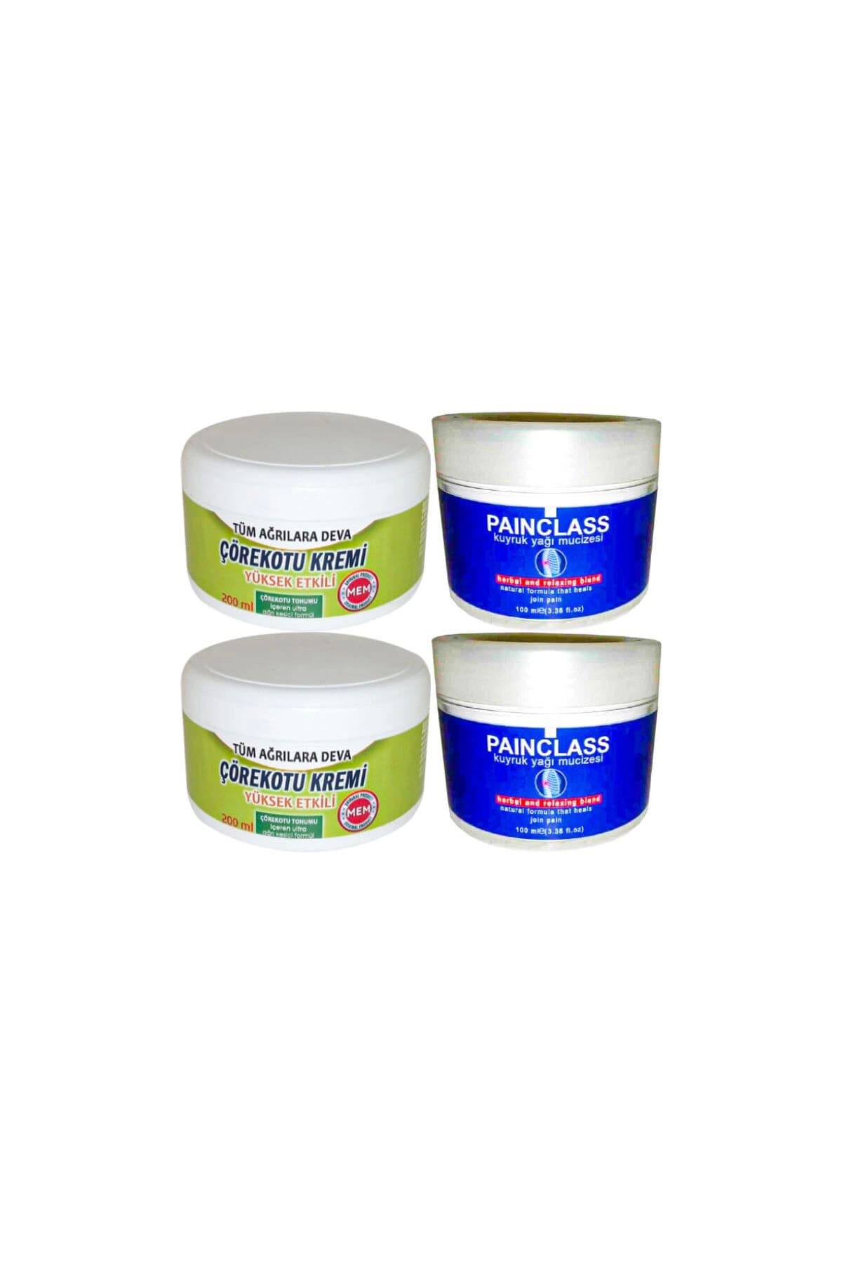 Çörek Otu Rahatlatıcı XL Boy Krem 2x200 ml+Painclass Kuyruk Yağı Kremi 2x 100 ml