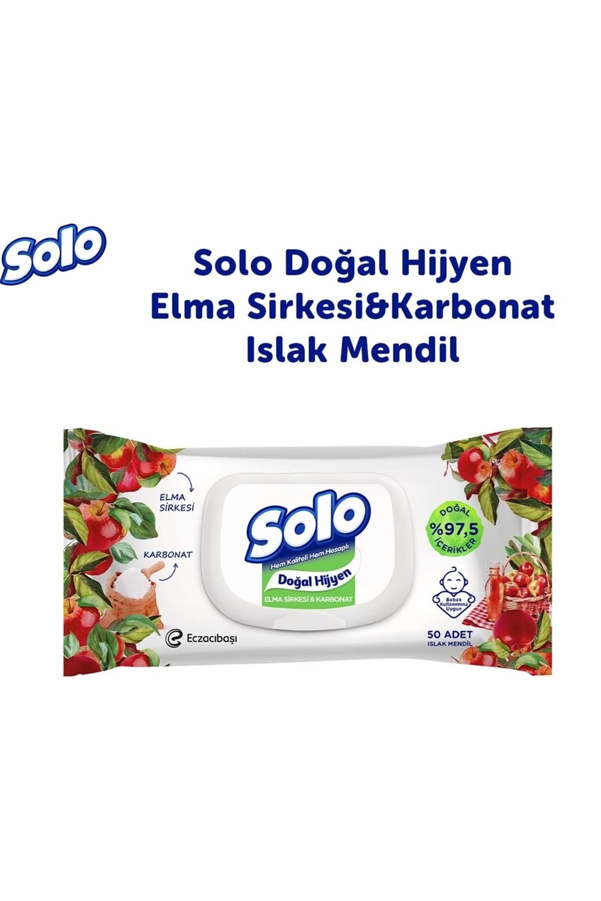 ISLAK MENDİL & ELMA SİRKESİ KARBONAT 50Lİ