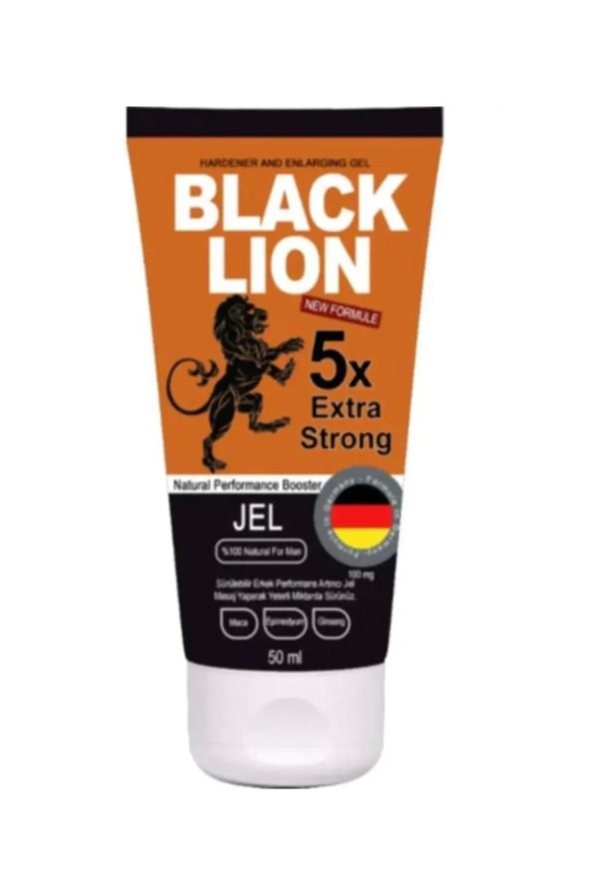 Black Lion Gel 5x Erkeklere Şekillendiricili Sertleştiricili Büyütücülü Krem 50ml