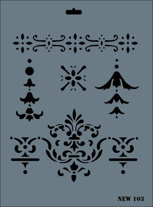 New Seri N-103 Stencil 35x25 cm