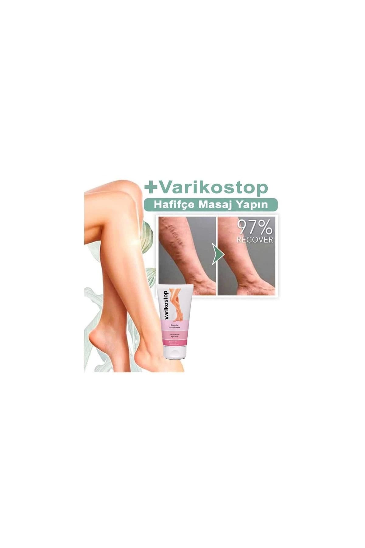 Varikostop Varisli Damarlar İçin Effektif Masaj ve Bakım Kremi 50 ml x 1 adet
