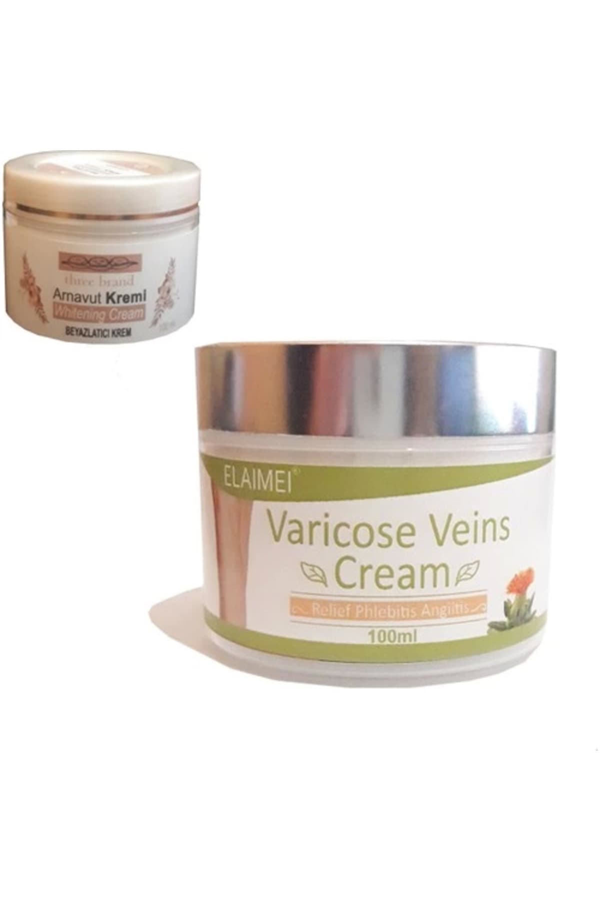 Spider Varicose Veins Cream,diz,bacak Bakım Kremi + Three Brand Arnavut Aklık Kremi 100 ml