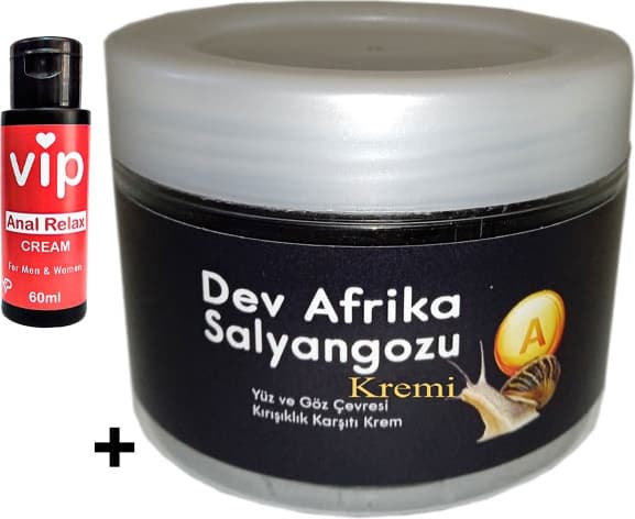 Giant Dev Afrikasalyangozu Yaşlanmakarşıtı Kremi 100 ml + Vip Bay Bayan Analrahatlatıcı Krem