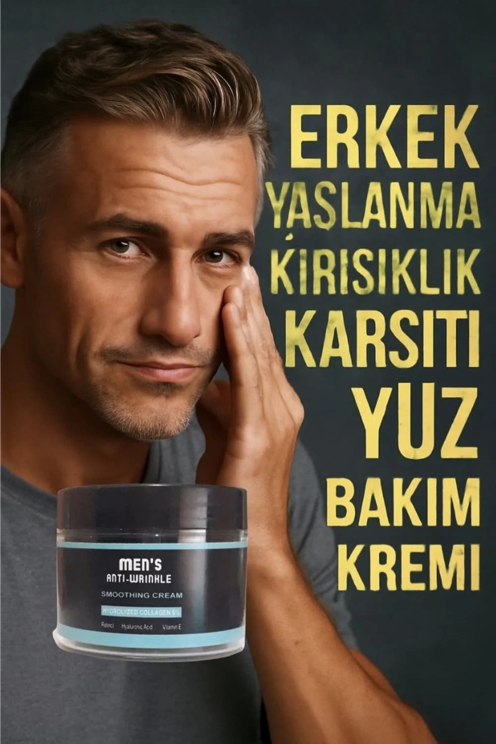 Mens Anti-Wrinkle Cream Erkek Yüz Bakım Kremi 100 ml