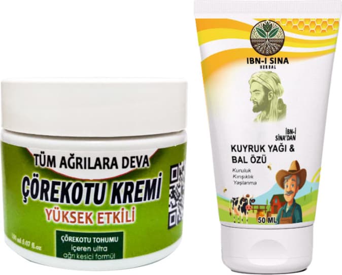 Çörek Otu Kremi Teskin Kremi 100ML+ Ibn-I Sina Kuyruk Yağ &bal Özü Çizgilere Krem