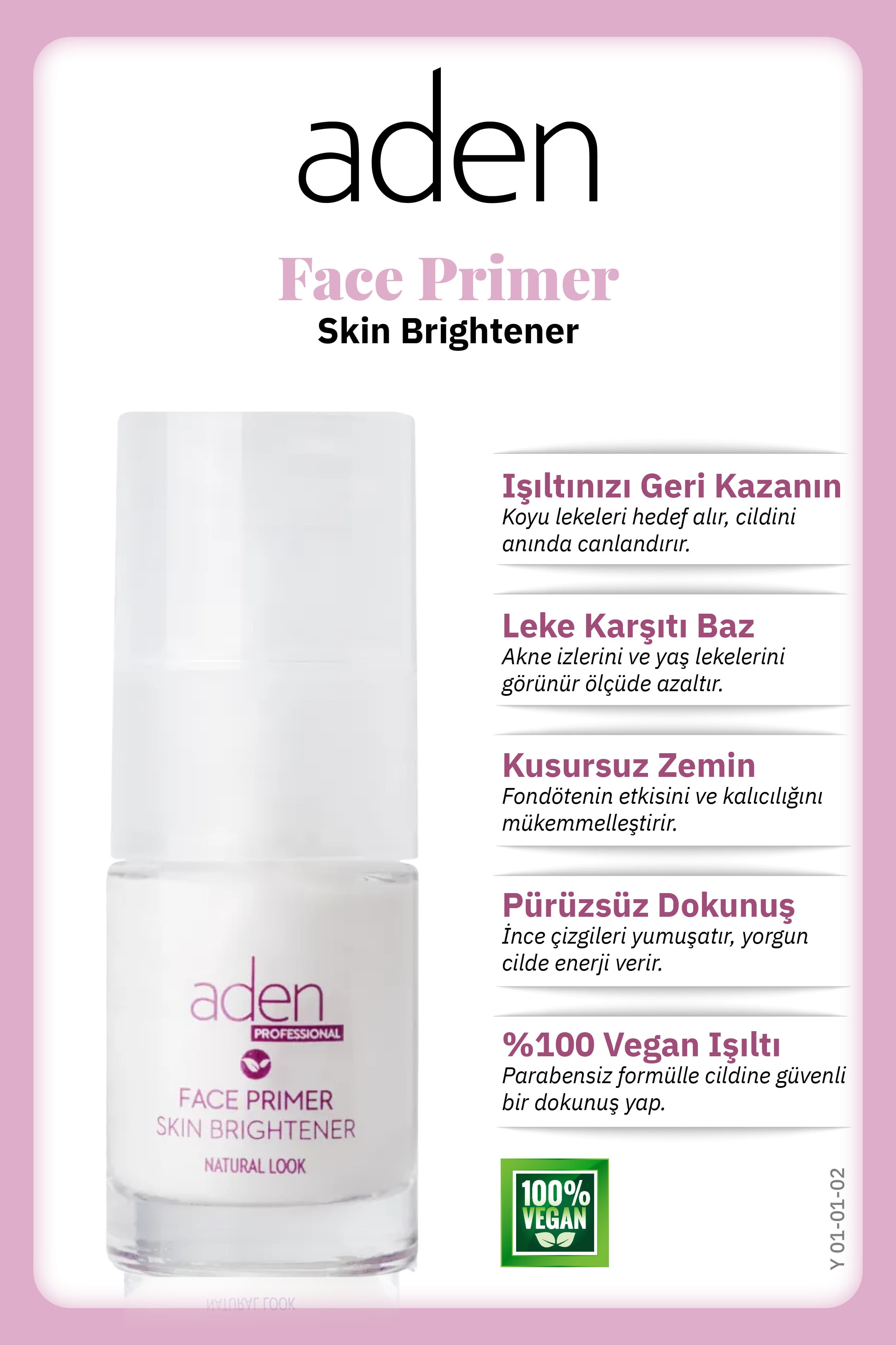 Aden Face Primer / Skin Brightener 02
