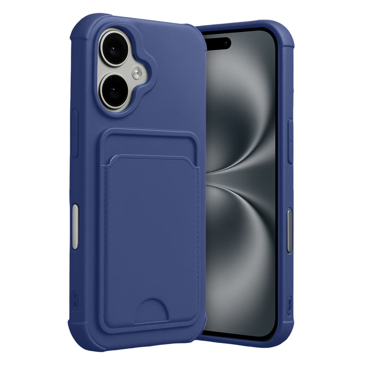 iPhone 17 Kelvin Kartvizitli Silikon - Lacivert