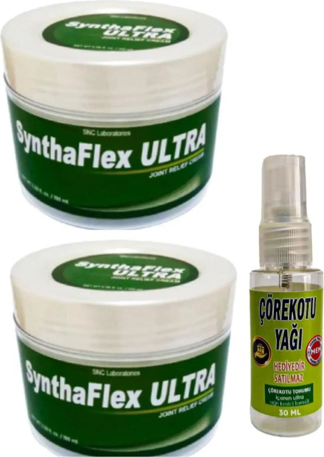 Süper Syntha-Flex Masaj Bakım Kremi 100 ml x 2 Ad+Masaj Yağı ile 30 ml