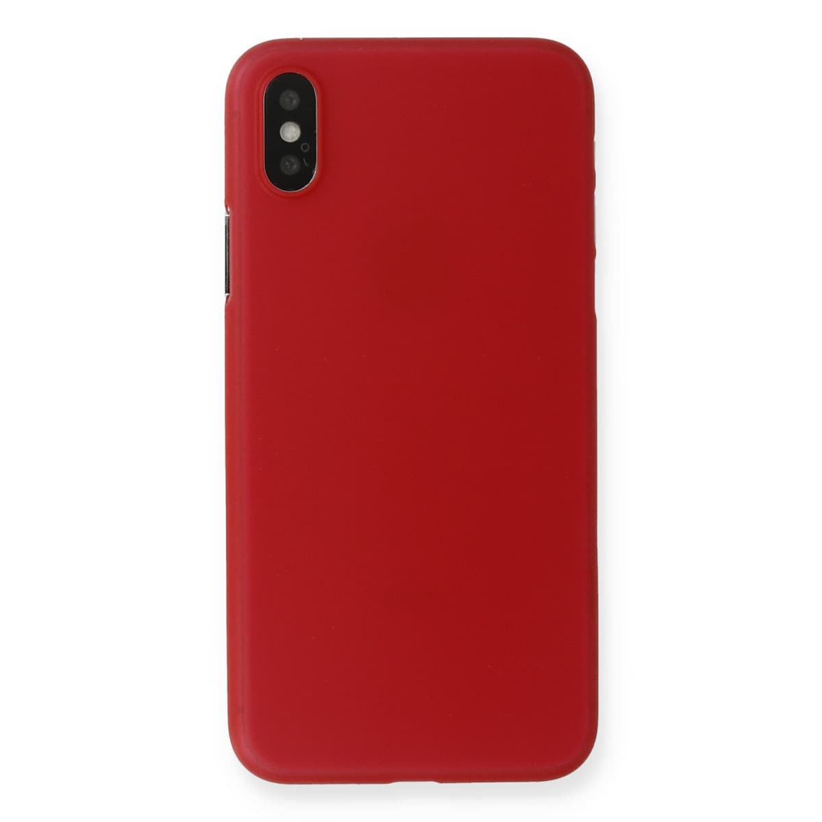 iPhone XS Max Kılıf PP Ultra İnce Kapak - Kırmızı