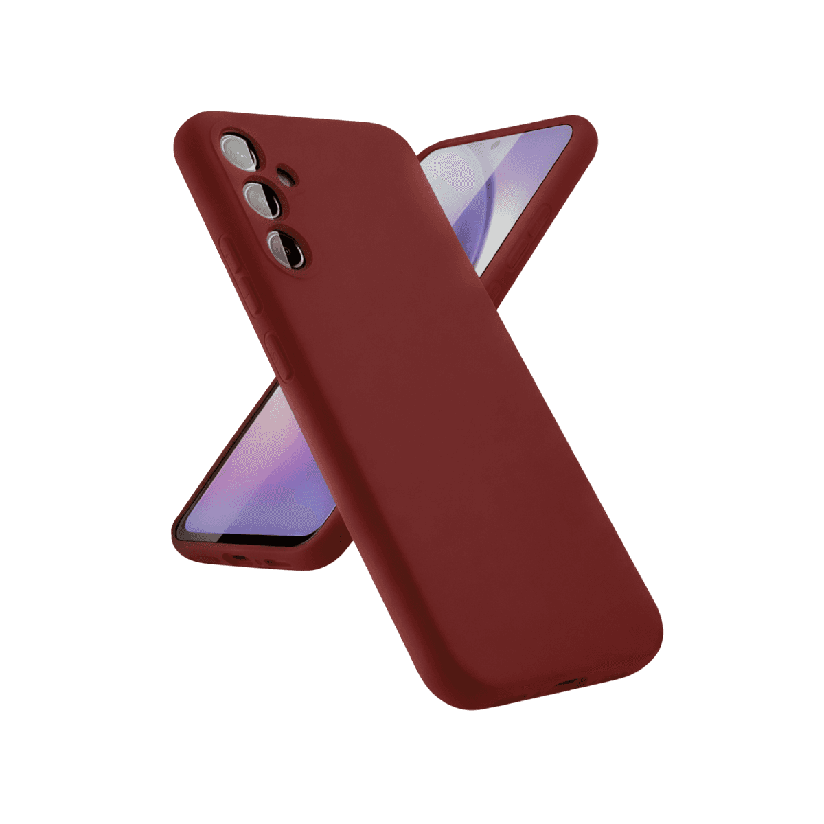 Galaxy A24 4G Kılıf First Silikon - Bordo