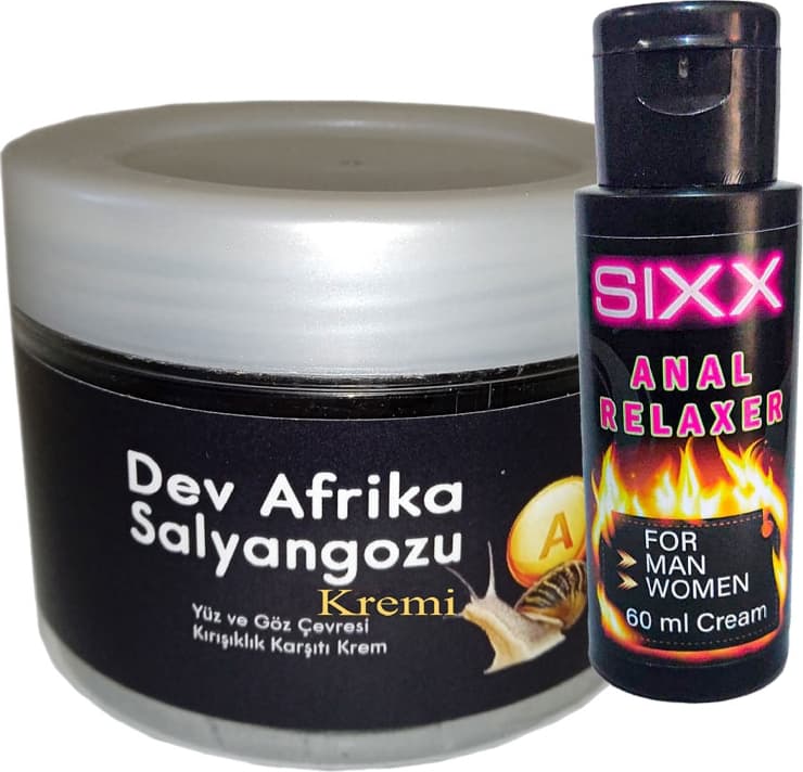 Giant Dev Afrikasalyangozu Yaşlanmakarşıtı Krem 100ML + Sıxx Bay Bayan Analrahatlatıcı Crem