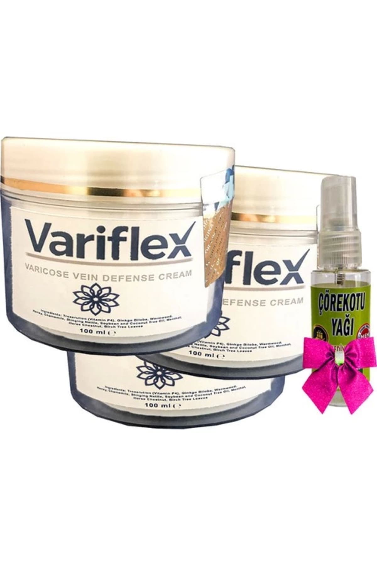 Variflex Krem 100 ml x 3 adet + ve Çörek Otu Yağı 30 ml
