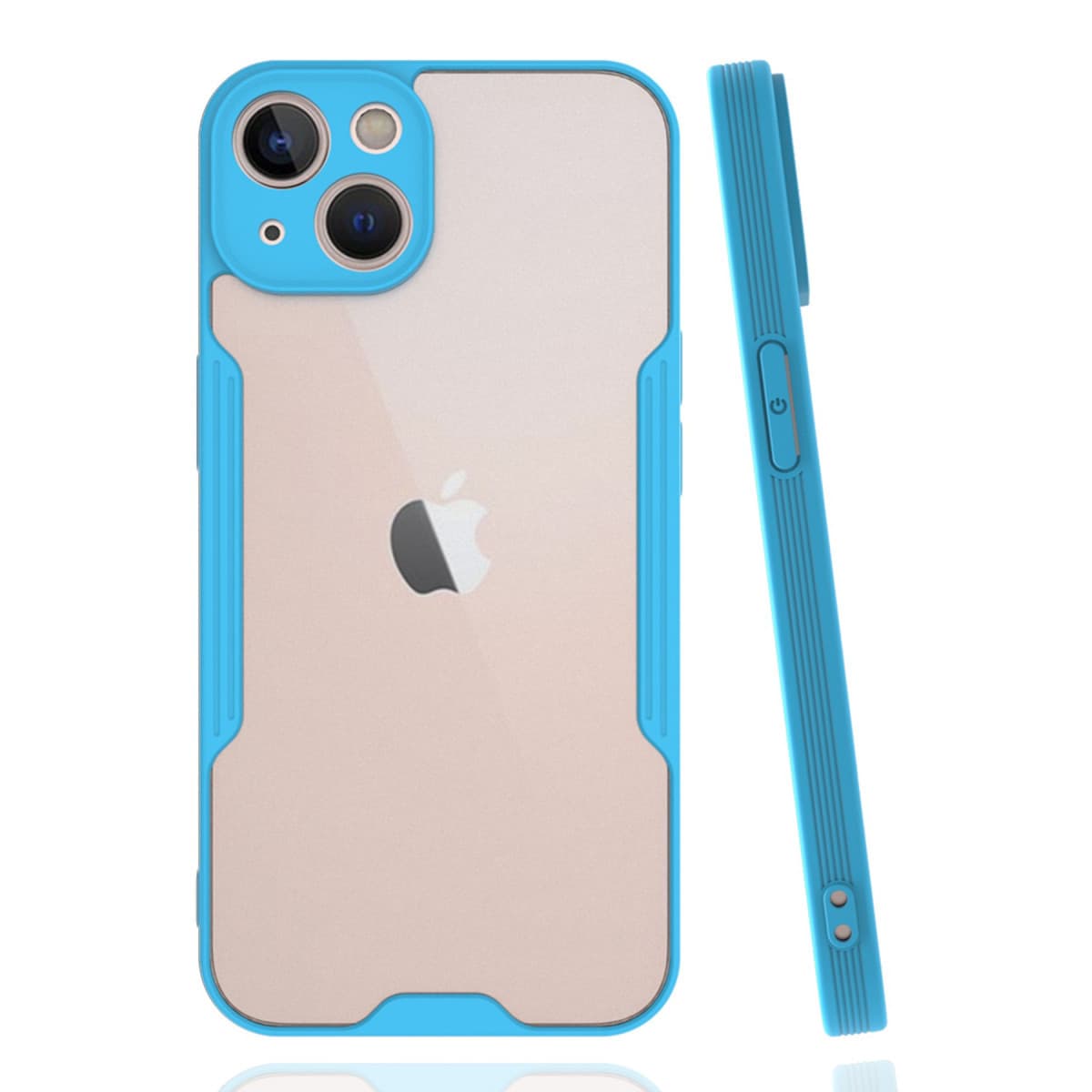 iPhone 14 Plus Kılıf Platin Silikon - Mavi