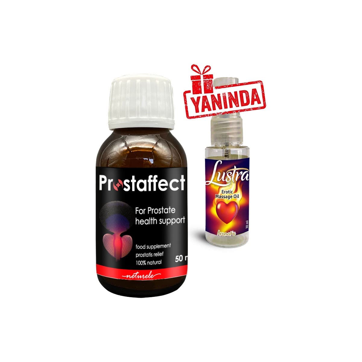 Prostaffect Erkeklere Özel 50 ml Şurup + Yanında Lustra Masaj Yağı