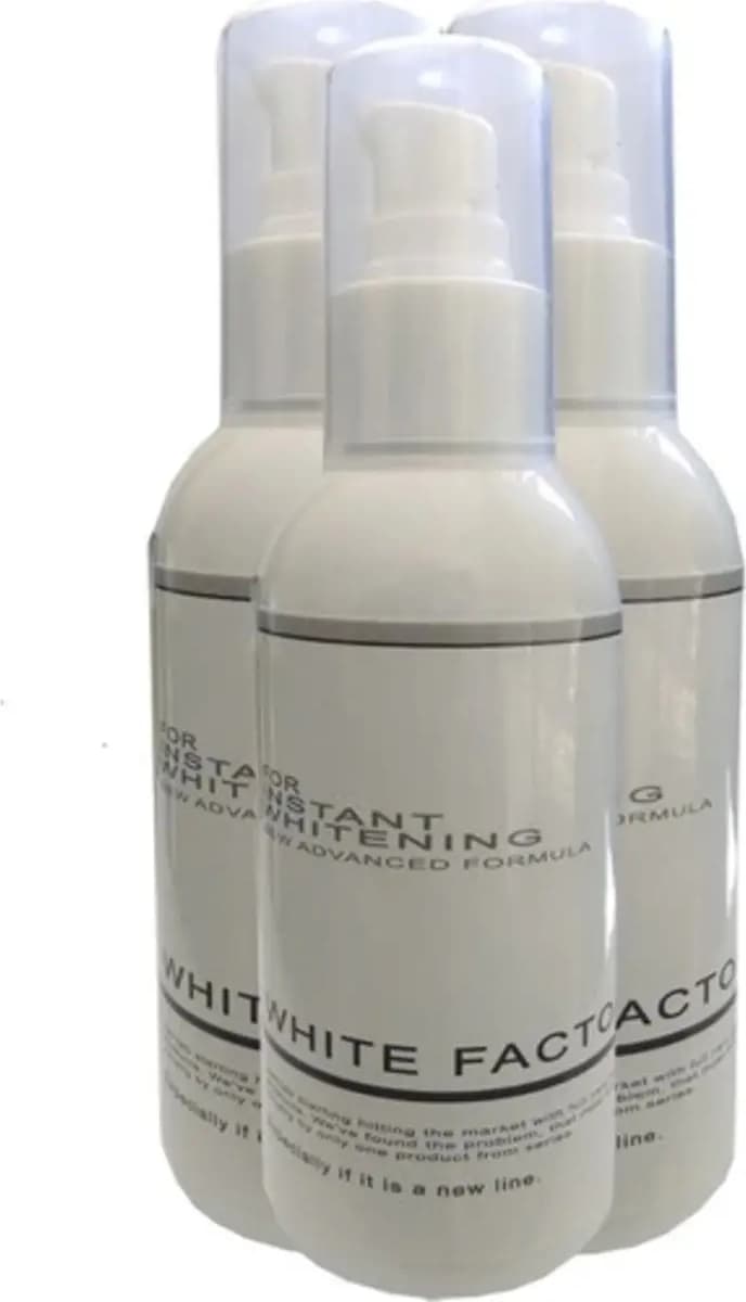 Süper White Factor For Instant Whitening 3 Adet Krem ile Masaj Yağı