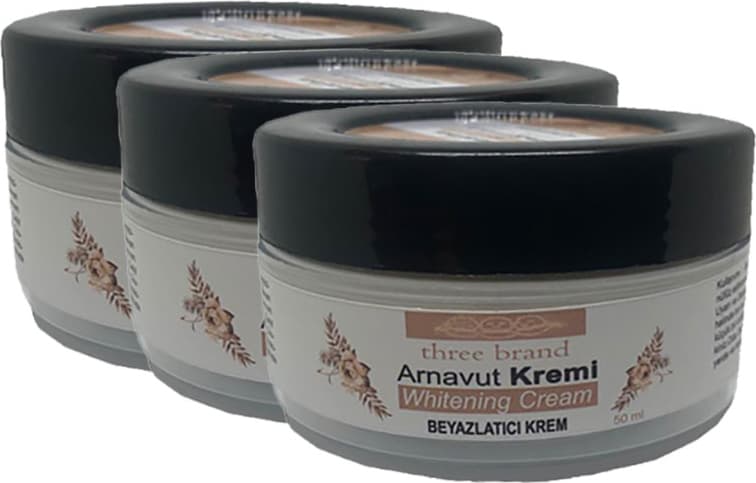 Three Brand Arnavut Kremi Whitens Cream 3 Adet Adet Tüm Bölge Aklık Kremi 50 ml