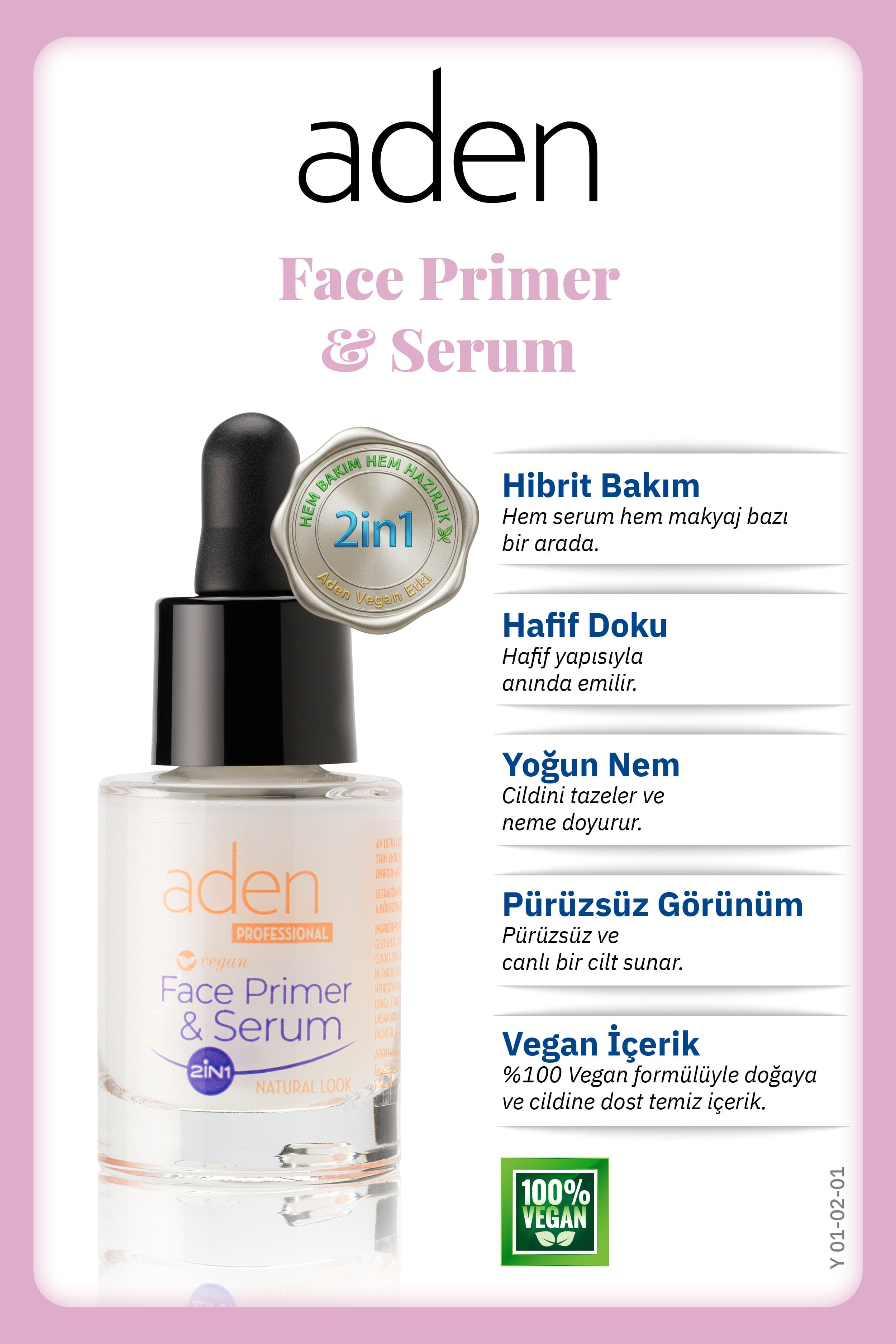 Aden 2in1 Face Primer & Serum