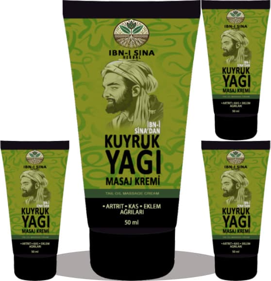 İbn-i Sina Herbal Kuyruk Yağı Kremi 4 Adet x 50 ml