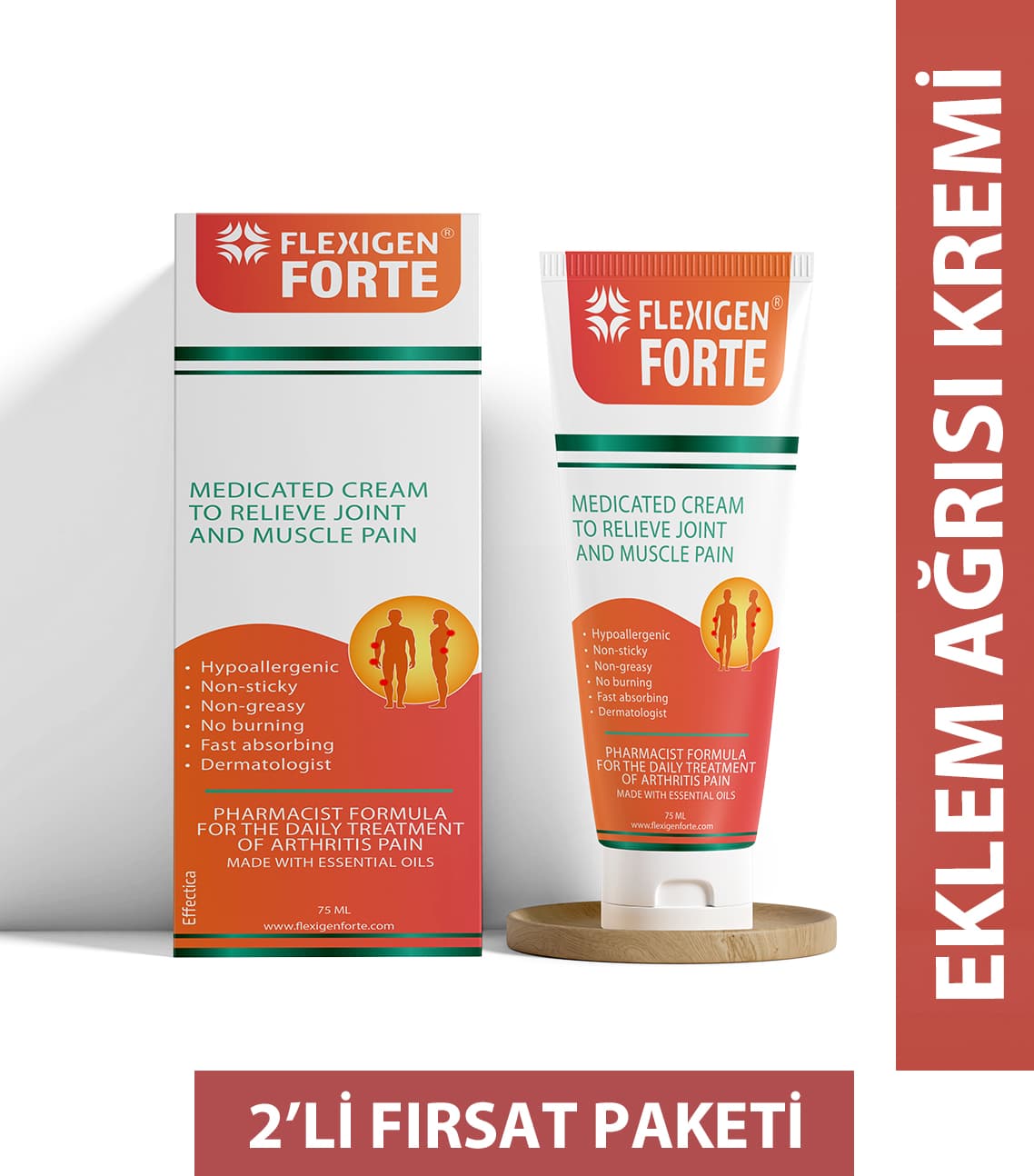 Flexigen Forte Vücut Kremi 2 Adet