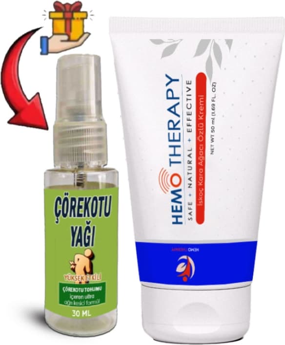 Hemo Therapy: 1 Adet>iskoç Karaağaç Özlü An.al Bakım Kremi 50 ml + Çörekotu Yağı