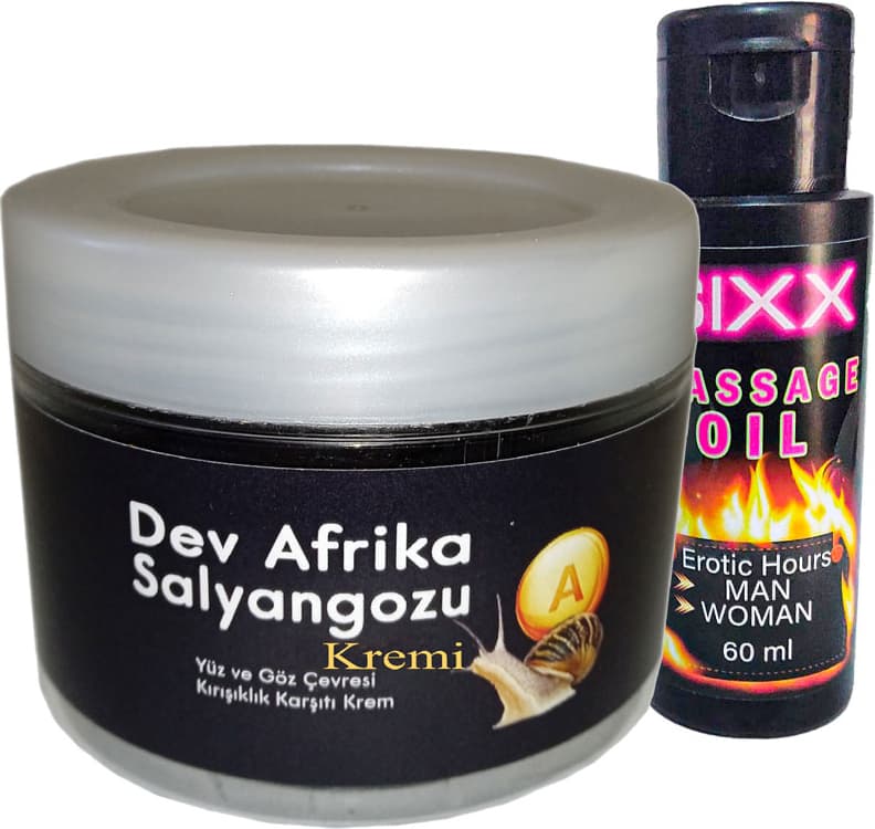 Bonie Giant (Ksıxx:26 Afrikasalyangozu Kremi Yaşlanma Kàrşıtı Dev Salyangoz 100ML + 60 ml Sıxx Masaj Yağı