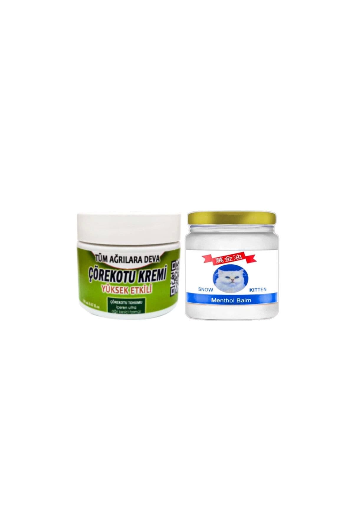Çörek Otu Kremi Orta Boy 100 ml Krem - Snow Kitten Menthol Balm 50 ml
