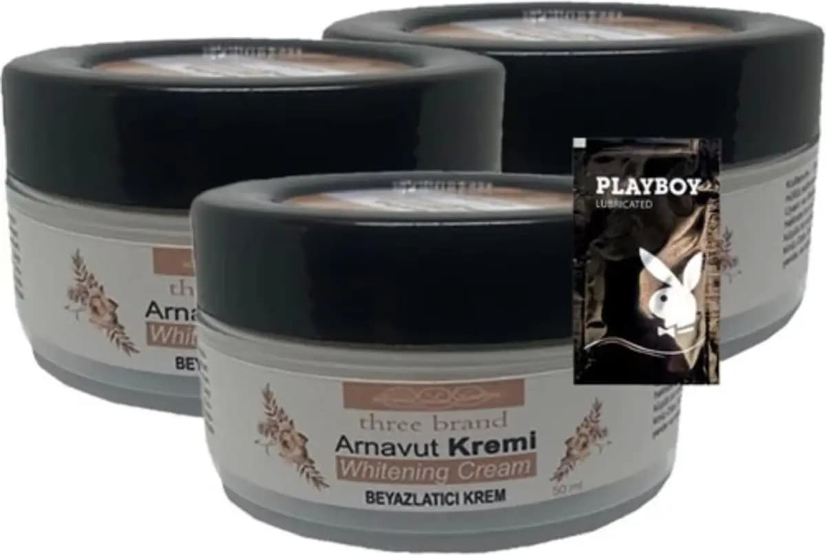 Süper Three Brand Arnavut Kremi Whitening Cream 3lü Bölgesel Kremi 50 ml + 1 Hediye Jel