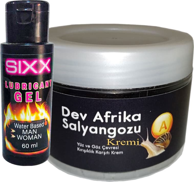 Giant Dev Afrikasalyangozu Yaşlanmakarşıtı 100 ml Krem + Sıxx Bay Bayan Lubrikantkrem 60ML