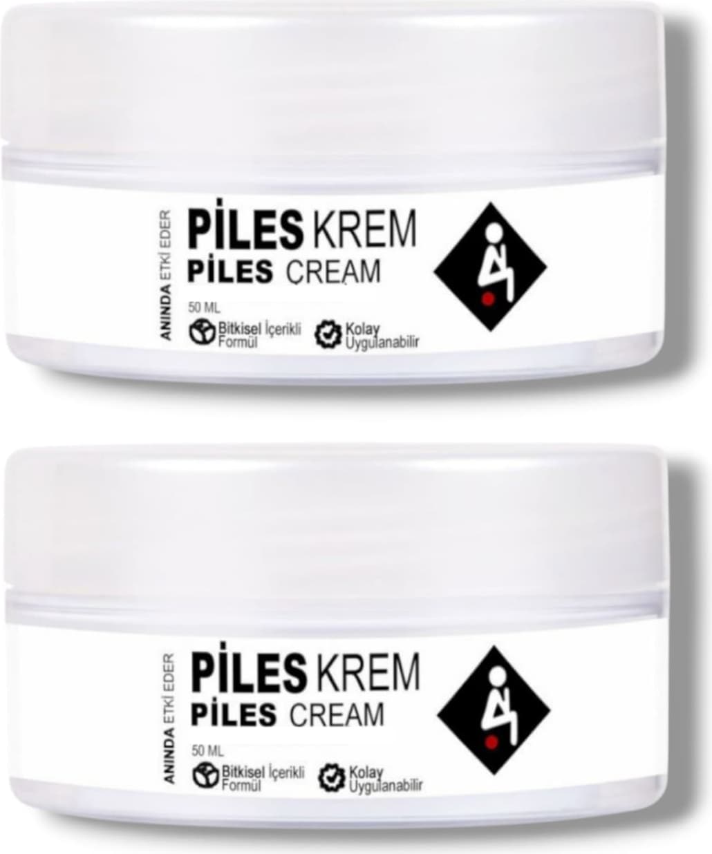 Piles Cream Bitkisel Içerikli Anında Etkili Bakım Kremi 50 ml x 2 Adet