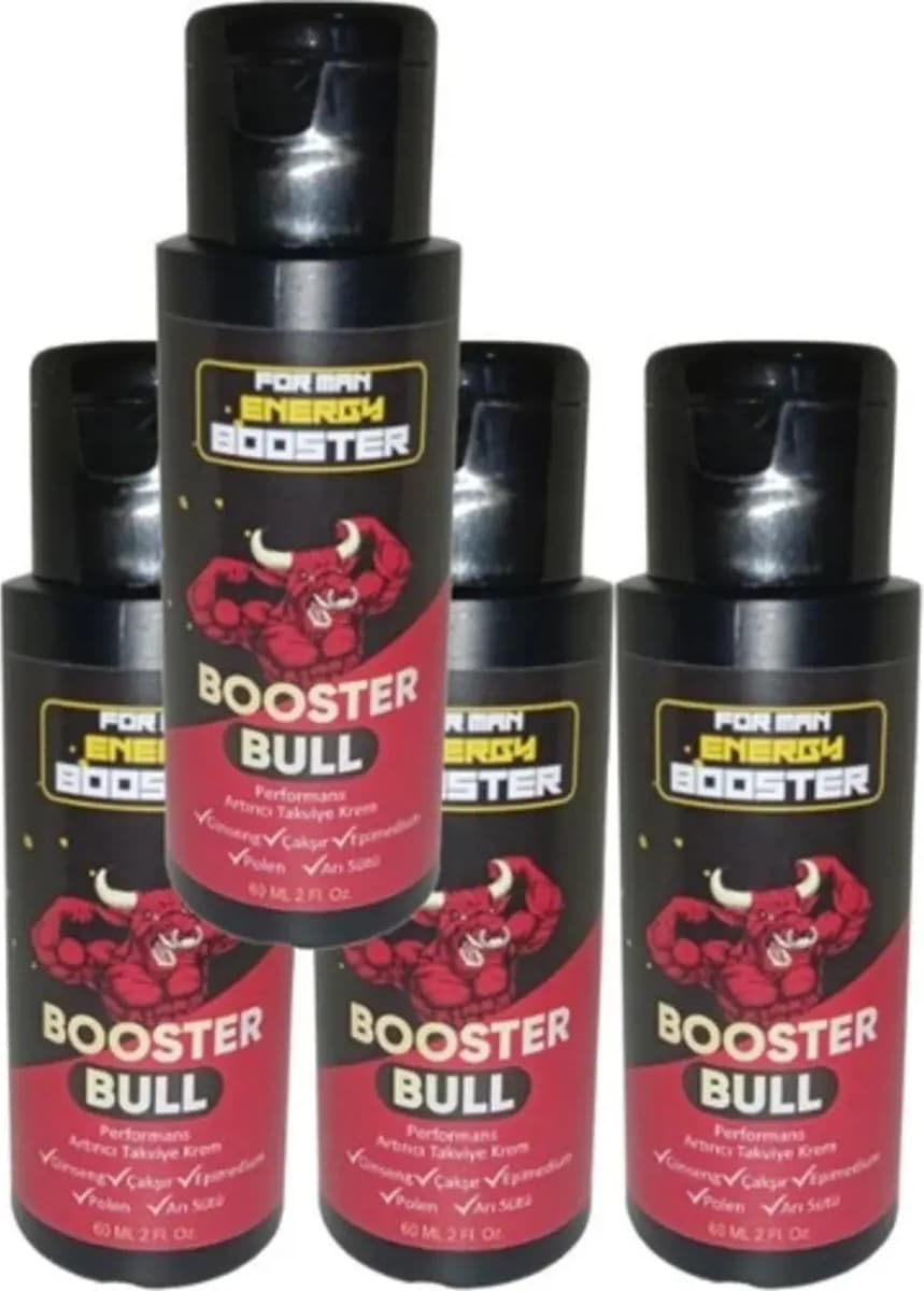 Süper Booster Bull 4 Tane Erkeklere Özel Kremi 60 ml - 4 Adet 60 ml