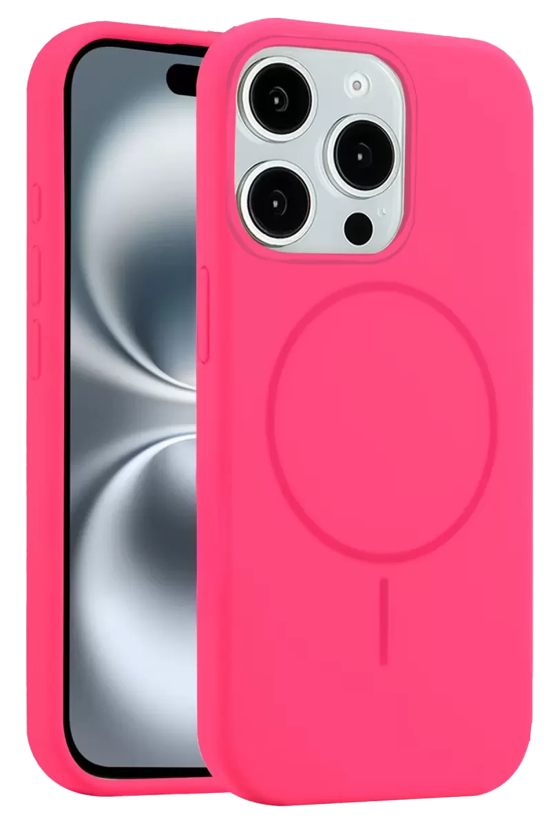 iPhone 14 Pro Max Kılıf Jully Magsafe Kapak - Pembe