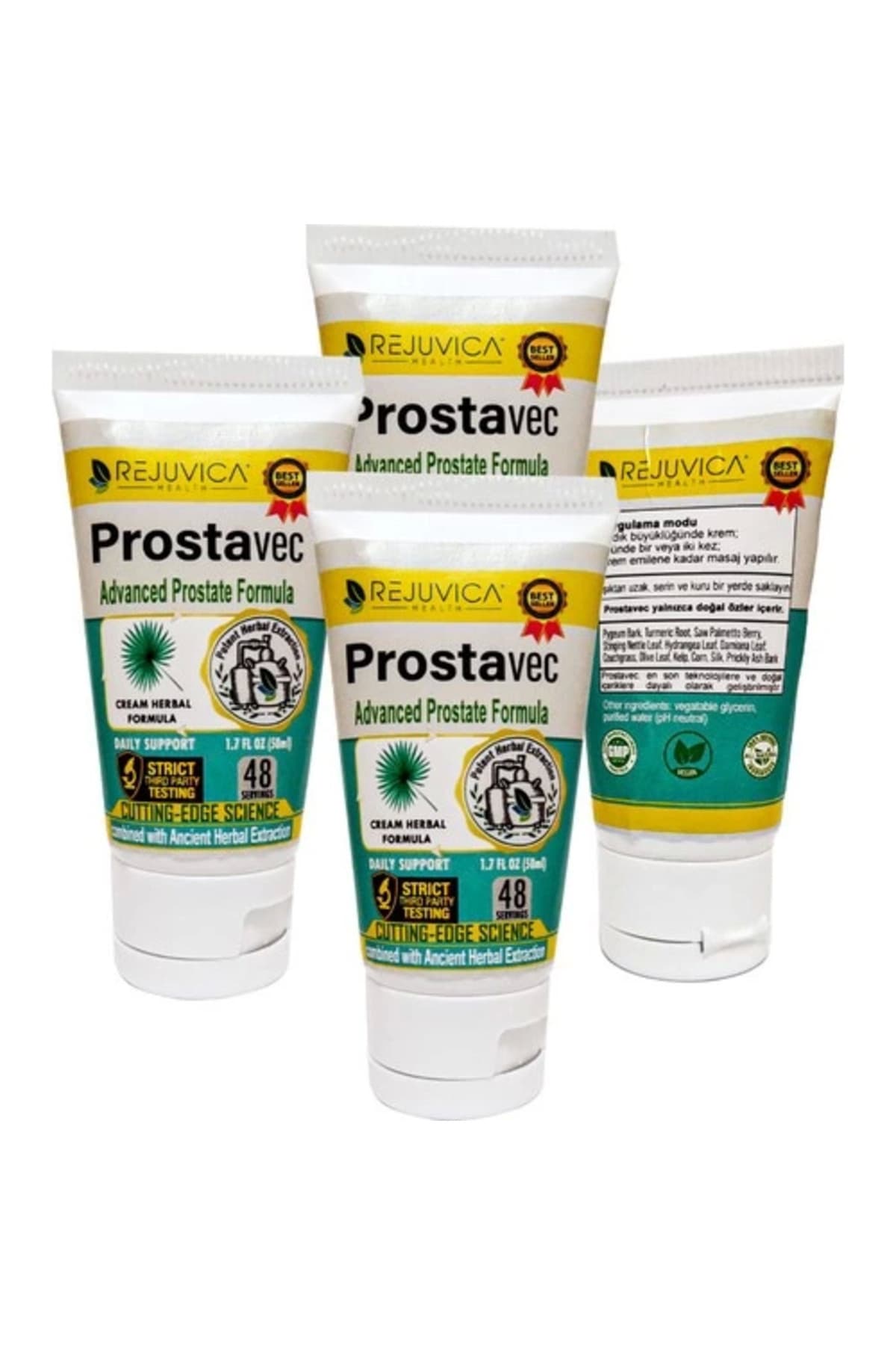 Prostavec 4 tane x 50 Ml Krem Erkeklere Özel Yer Kremi