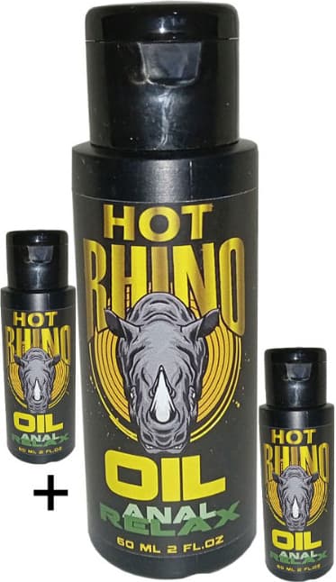 Hotrhino Analoil 3 Adet 60 ml Kadın&erkek Analrelax Masaj Yağı