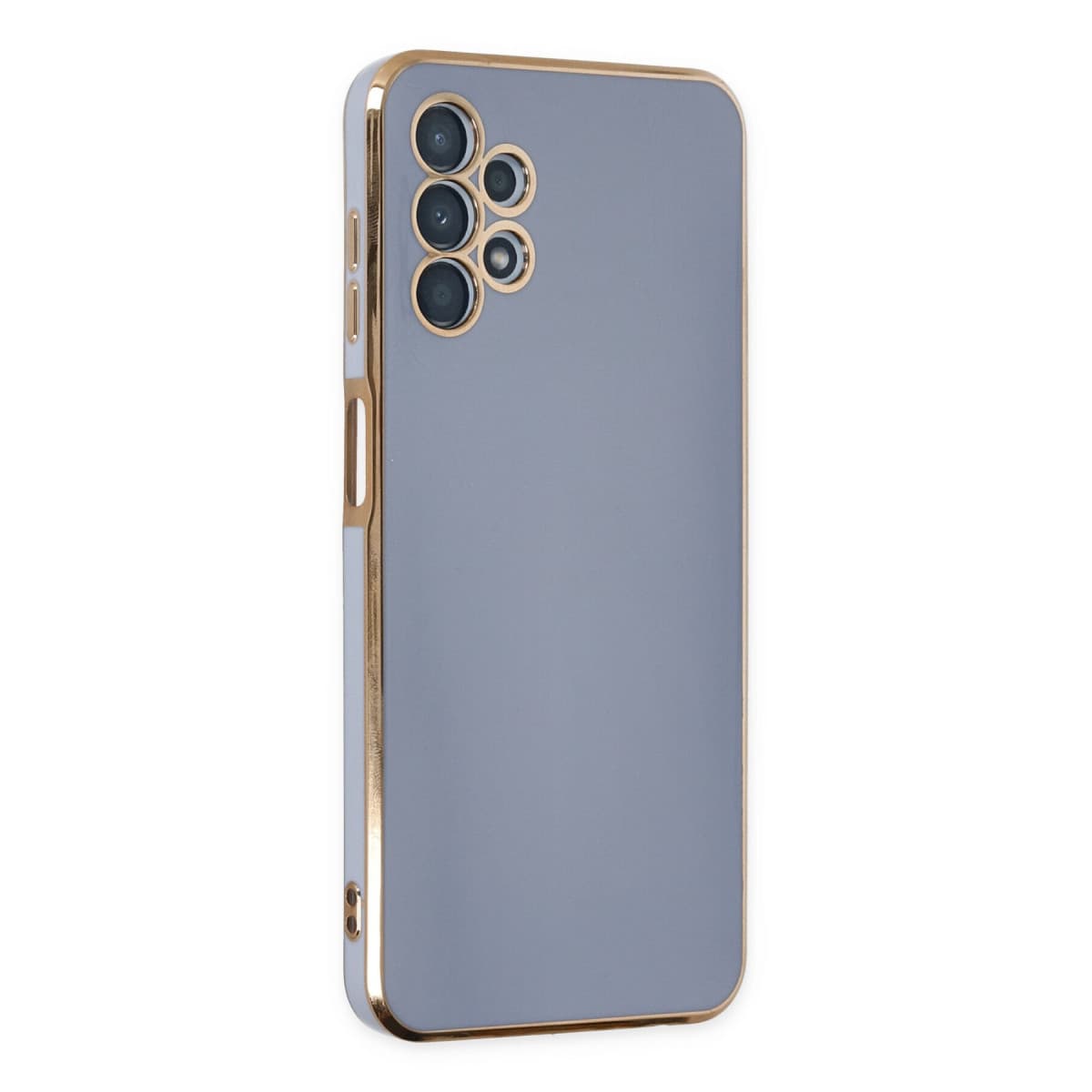Galaxy A13 4G Kılıf Volet Silikon - Mavi