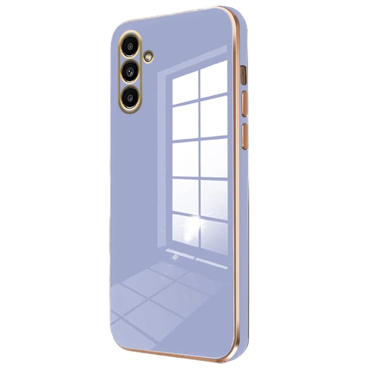 Galaxy A35 5G Kılıf Volet Silikon - Mavi