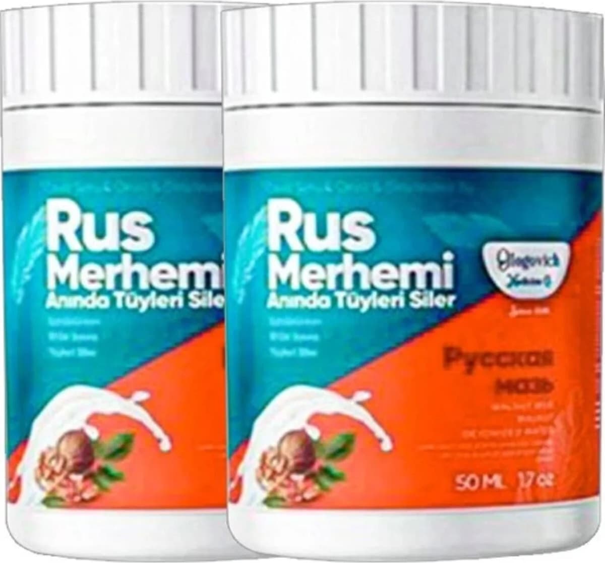 Süper Glegnd Turquoise 2 Adet Glegnd Ceviz & Ceviz Sütü Russ Merhemi 50 ml Tüylere Krem