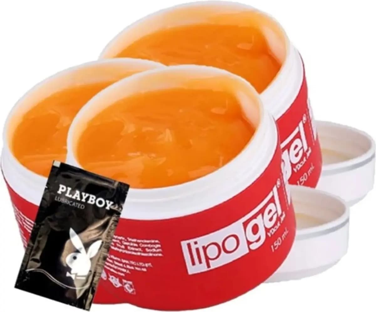 Süper Lipogel Lipo Gel 3x Adet Sel Jel 150 ml + 1 Adet Jel Hediye